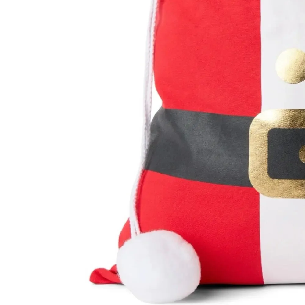 NEW‎ Tipsy Elves Oversized Santa Gift Bag Reusable Holiday Christmas Plush Sack